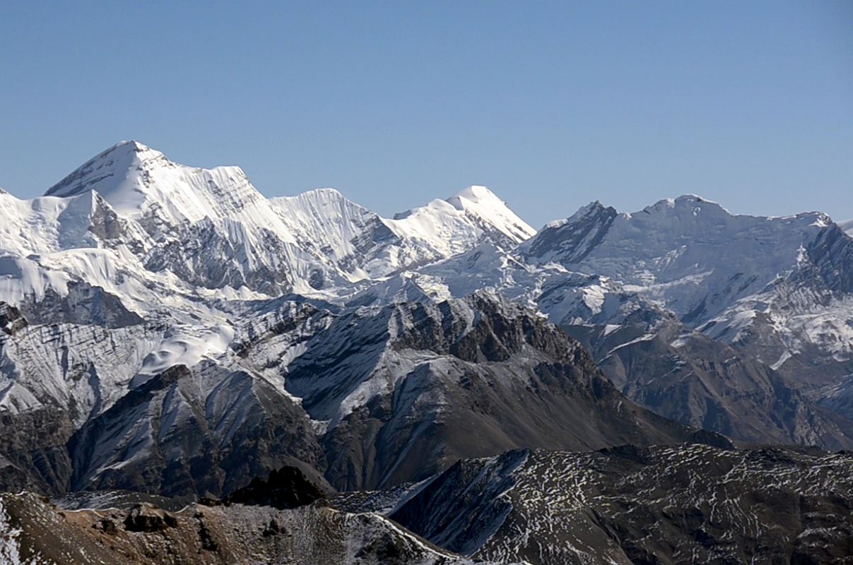 19C Ratna Chuli Close Up From Chulu Far East Summit Panorama 